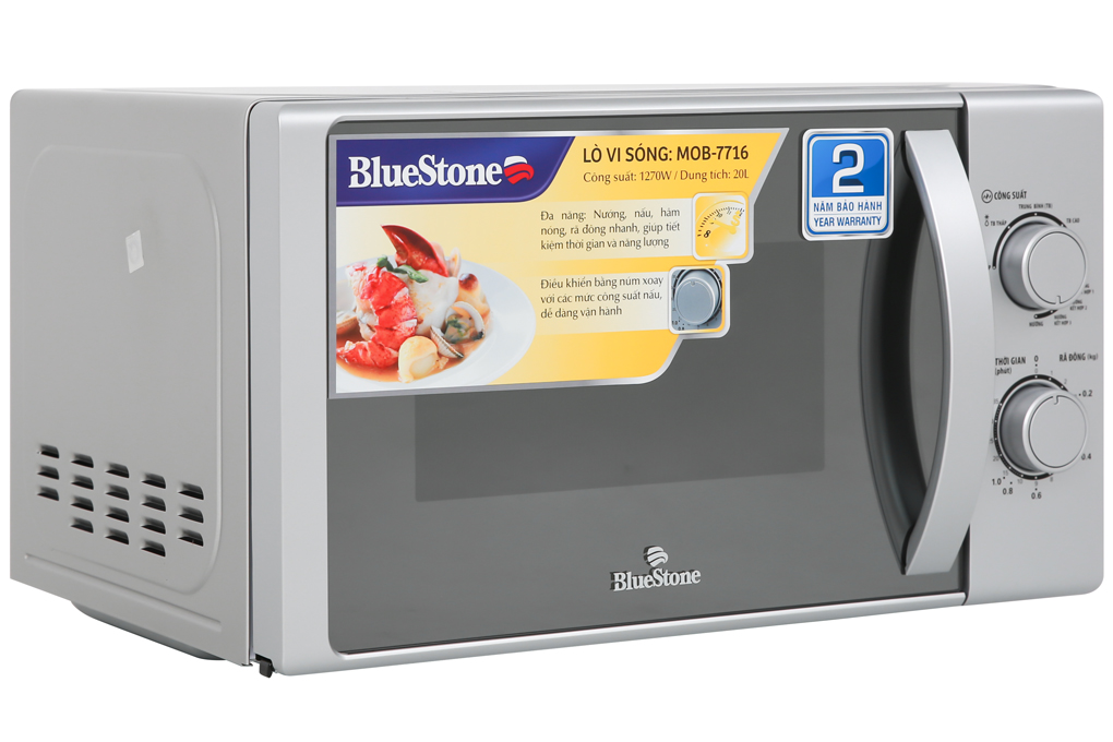 Lò vi sóng có nướng BlueStone MOB-7716 20 lít - Hàng chính hãng