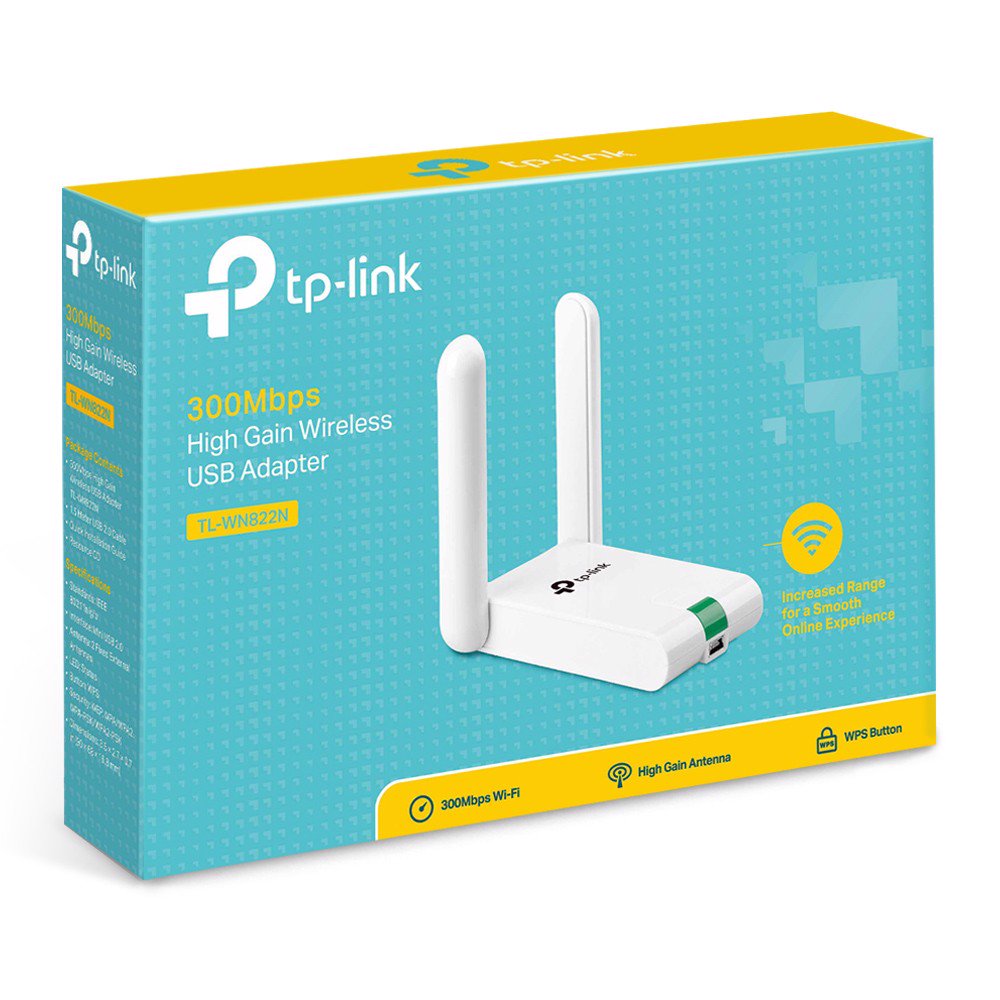 Thiết bị thu wifi TPLINK  TL- WN822N. - Hàng chính hãng (tốc độ 300mbps- Màu Trắng )