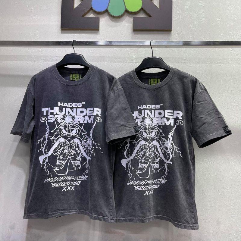 Áo thun unisex tay lỡ THUNDER STORM || Hany shop