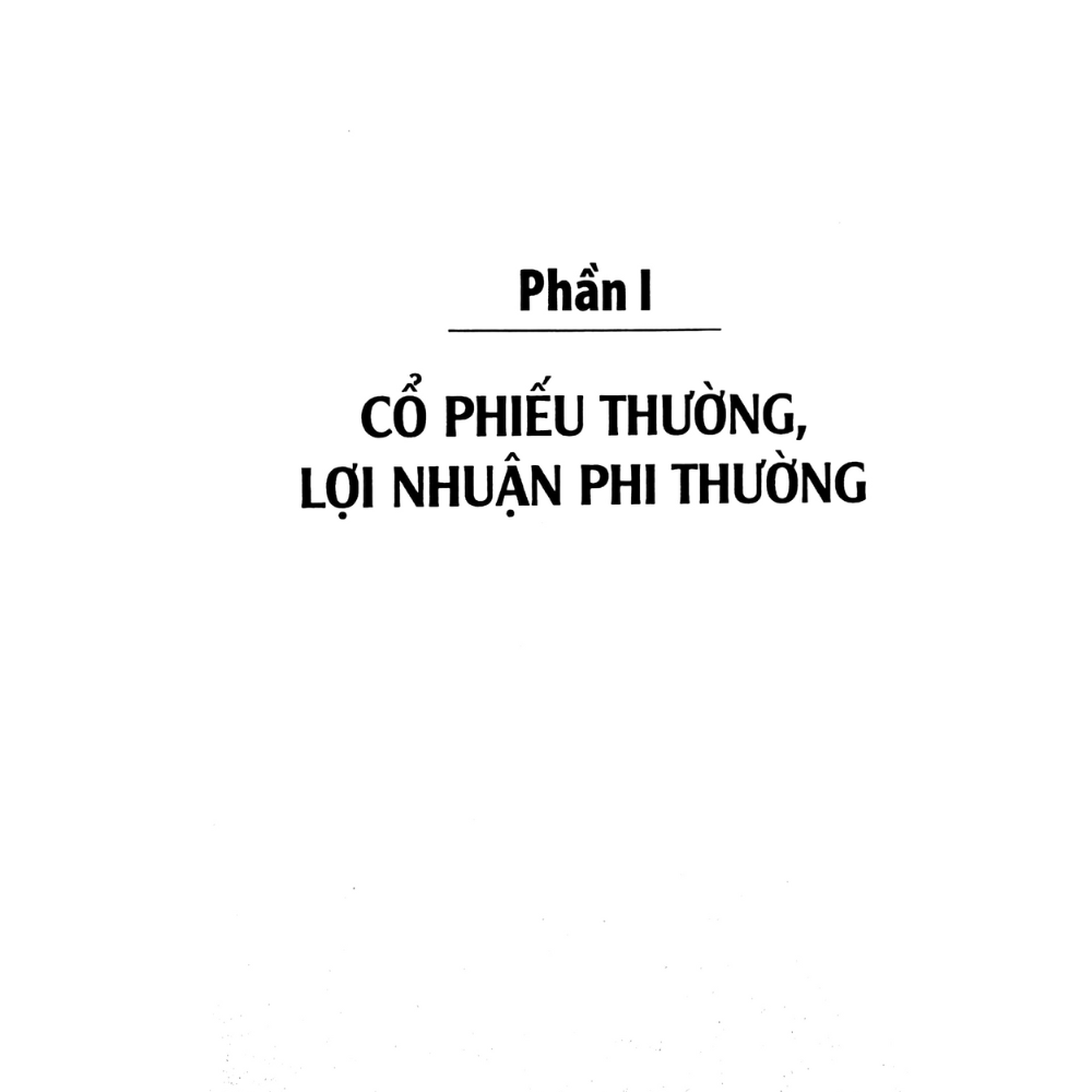 Cổ Phiếu Thường Lợi Nhuận Phi Thường