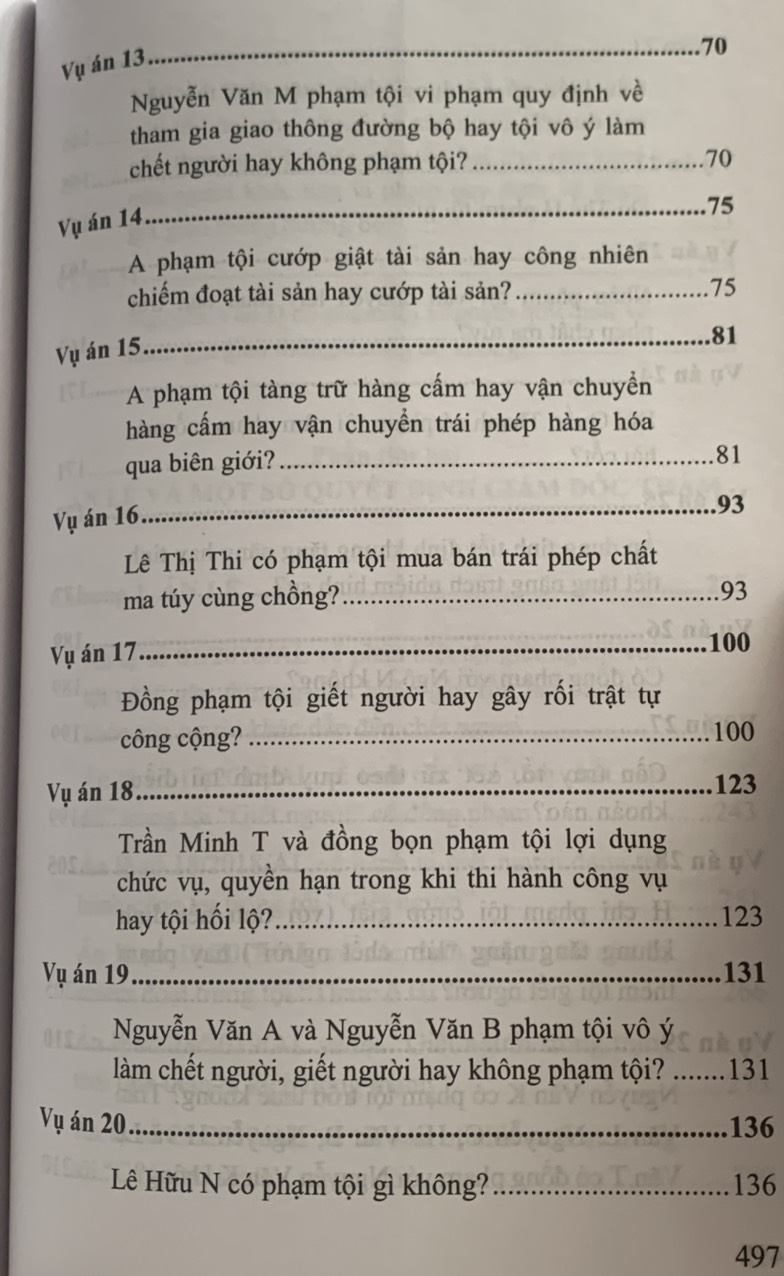 Bình luận án hình sự phức tạp, có nhiều quan điểm khác nhau trong quá trình tiến hành tố tụng và một số án lệ, quyết định giám đốc thẩm (tái bản lần thứ nhất, có sửa đổi, bổ sung)