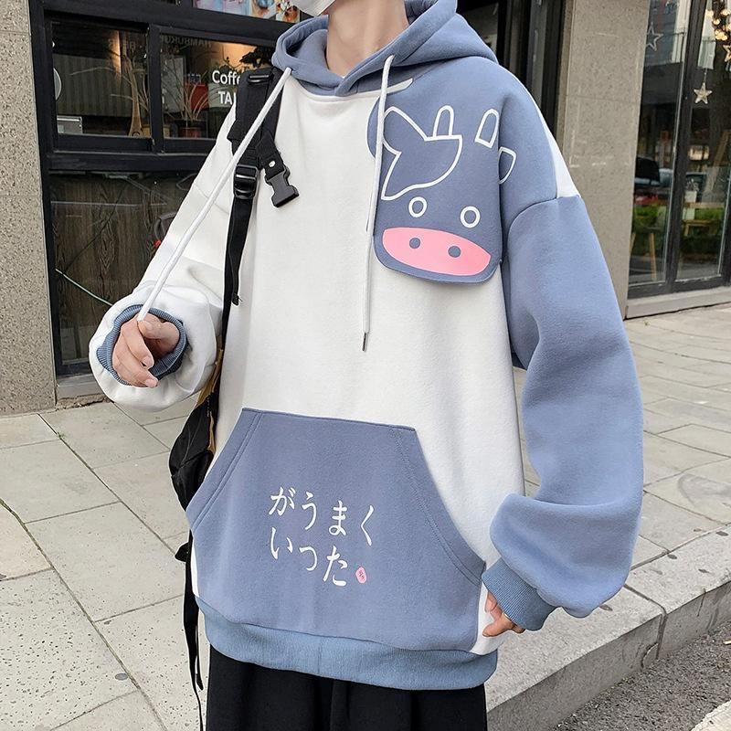 Áo Hoodie Dáng Rộng In Hình Thời Trang Thu Đông Cho Nam TF1