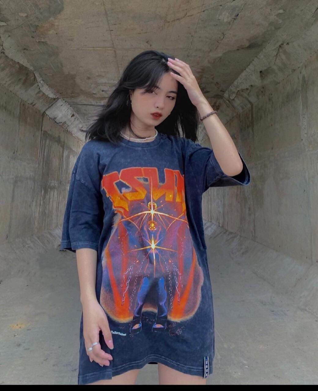 Áo Phông Unisex Form Rộng Cá Tính Freesize