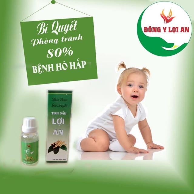 [Tặng Quà] Tinh Dầu Lợi An 20ml Bôi Ho , Đờm, Khò Khè, Sổ Mũi