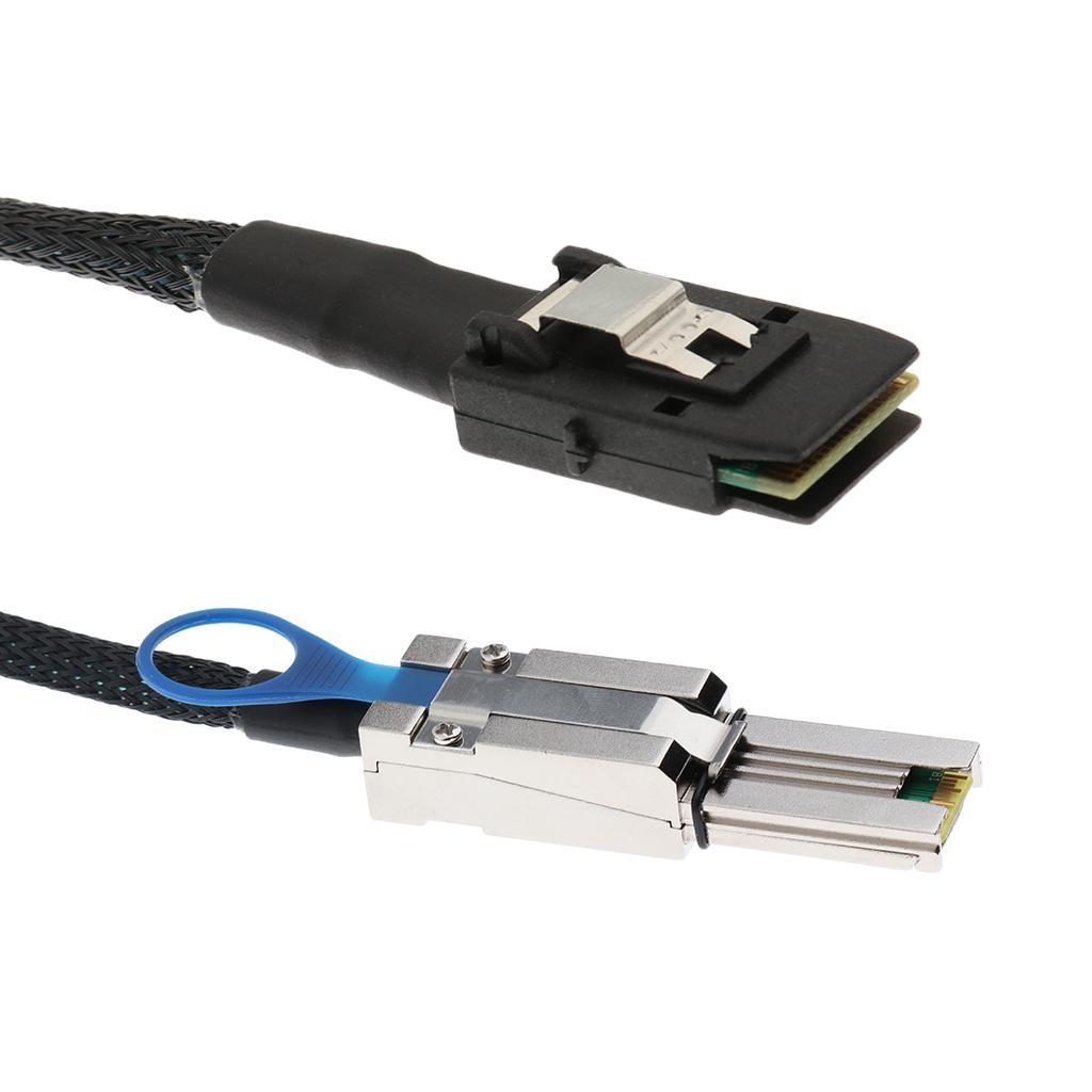 Mini SAS 26Pin SFF-8088 to Mini SAS 36Pin SFF-8087 Data Adapter Cable 0.5M