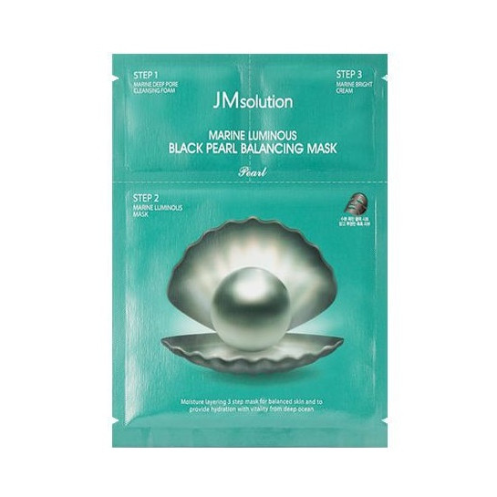 Mặt Nạ Dưỡng Ăm, Trắng Da Ngọc Trai Đen JM Solution Marine Luminous Black Pearl Mask 30ml