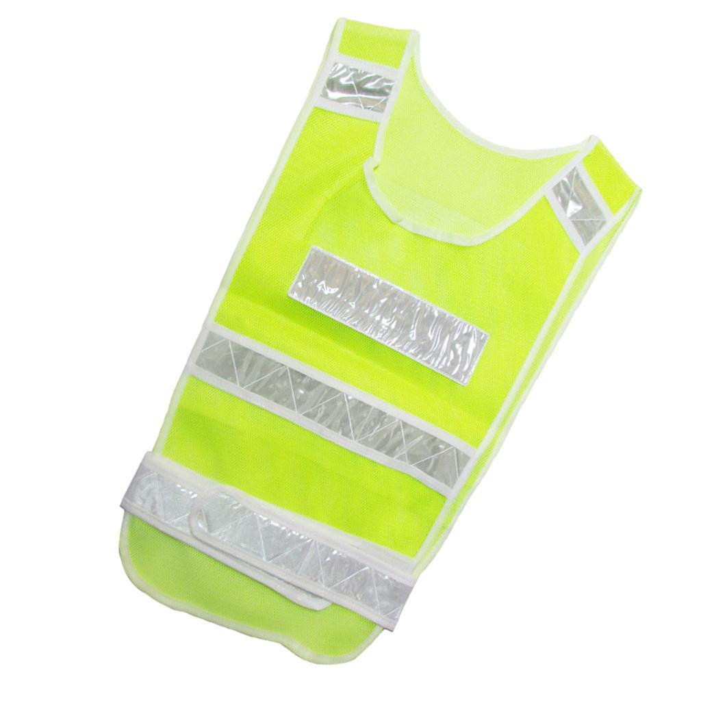 21-Inch Adjustable Safety Vest Reflective Jacket Security Waistcoat Vest Bands