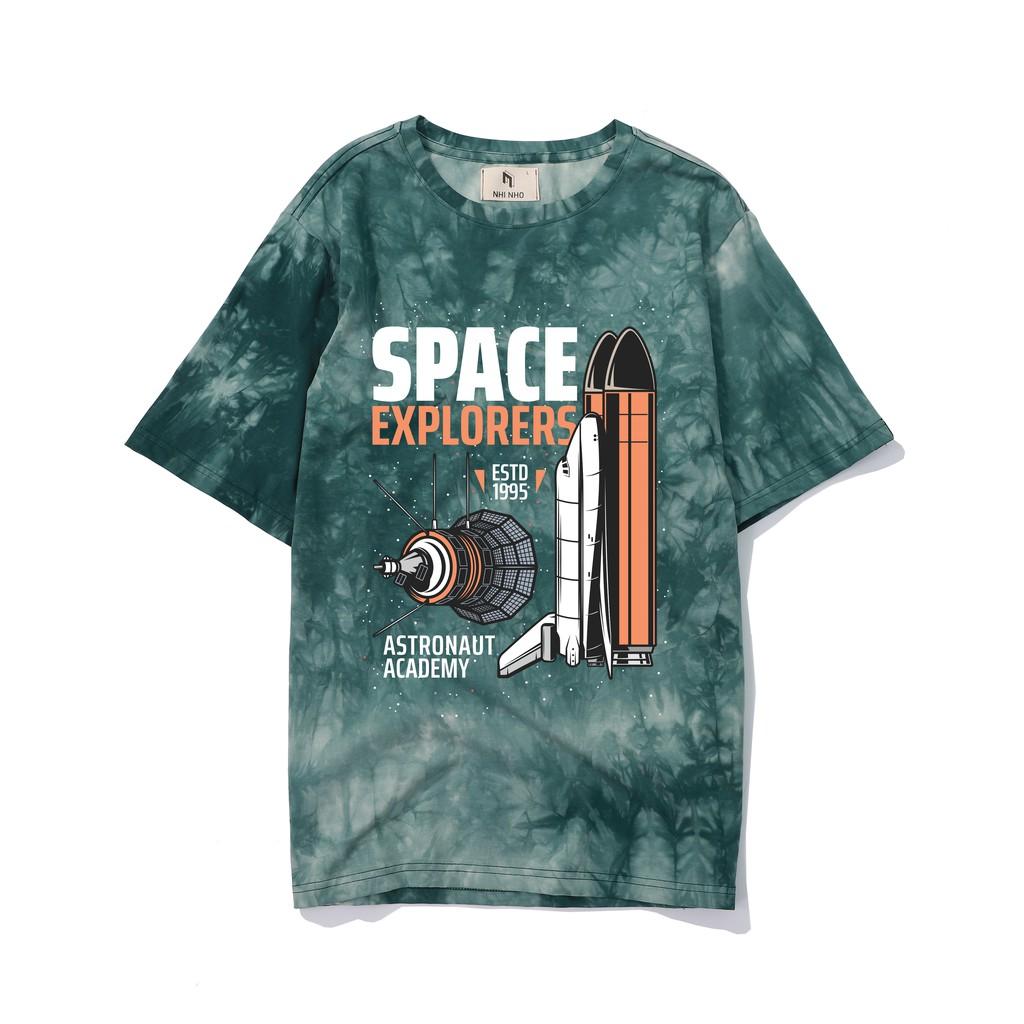 Áo thun Unisex loang màu SPACE EXPLORE