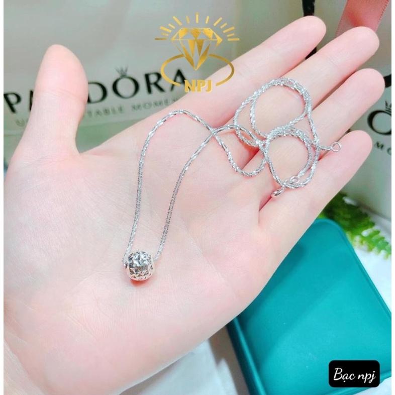 Dây chuyền Xù cầu phay ️ SIÊU HOT ️ , Vòng cổ nữ Bạc ta- Bạc Npj