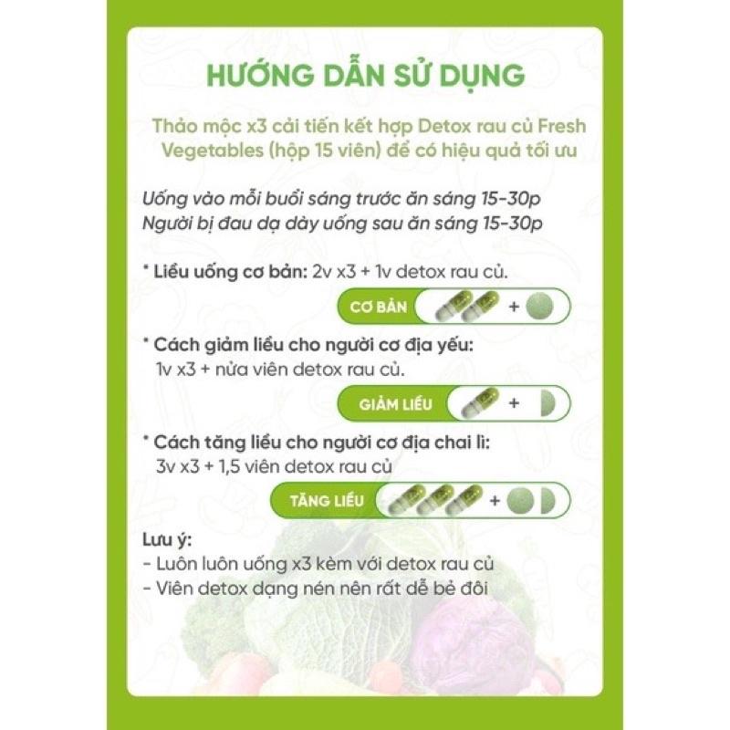 Viên uống thảo mộc Slimming Care X3, hỗ trợ giảm cân, an toàn tuyệt đối 30 viên