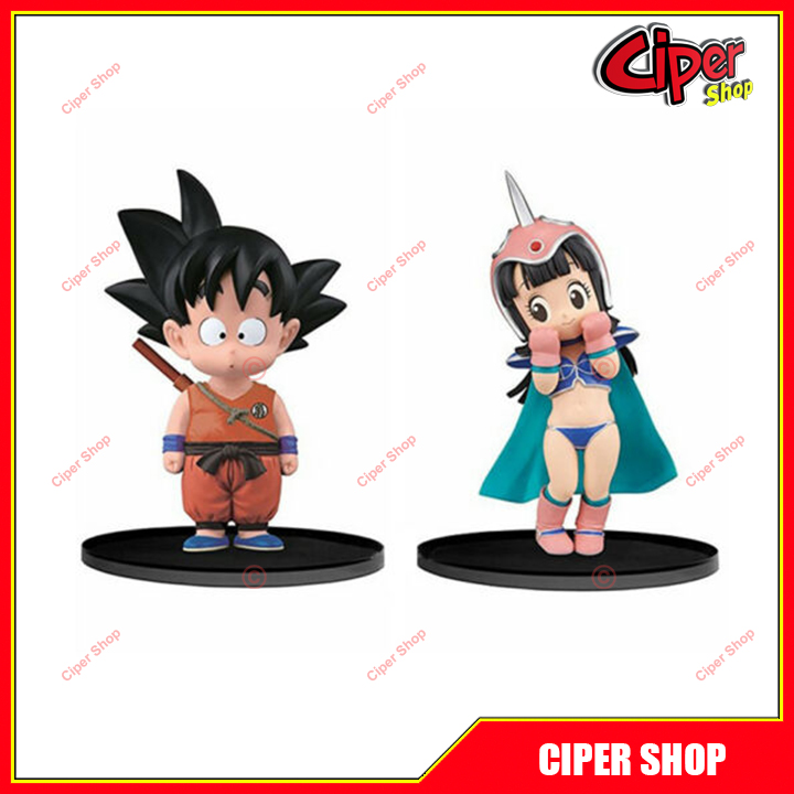 Mô hình Songoku và ChiChi Kid - Mô hình Dragon Ball - Không hộp