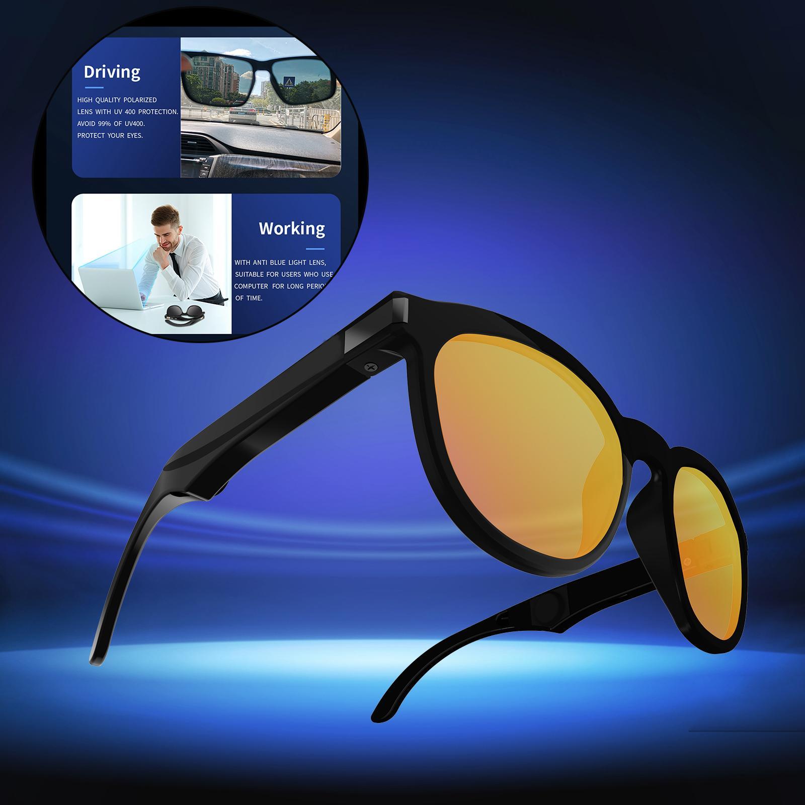 G4 Smart Glasses  Headphone Open  Headset Yellow