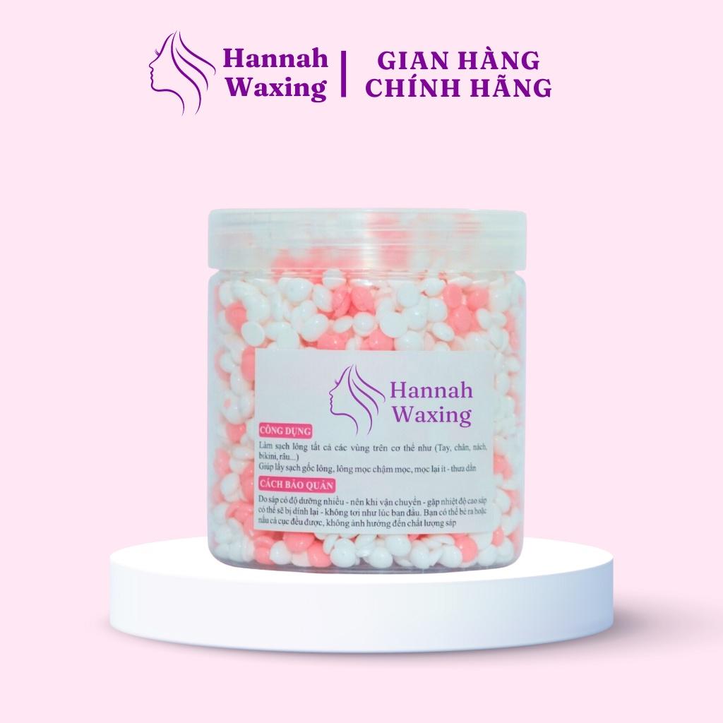 [CHE TÊN] Sáp Wax Lông Mix Màu Sáp Sữa Dừa + Sáp Dừa Hồng Premium Siêu Bám Lông HANNAH WAXING