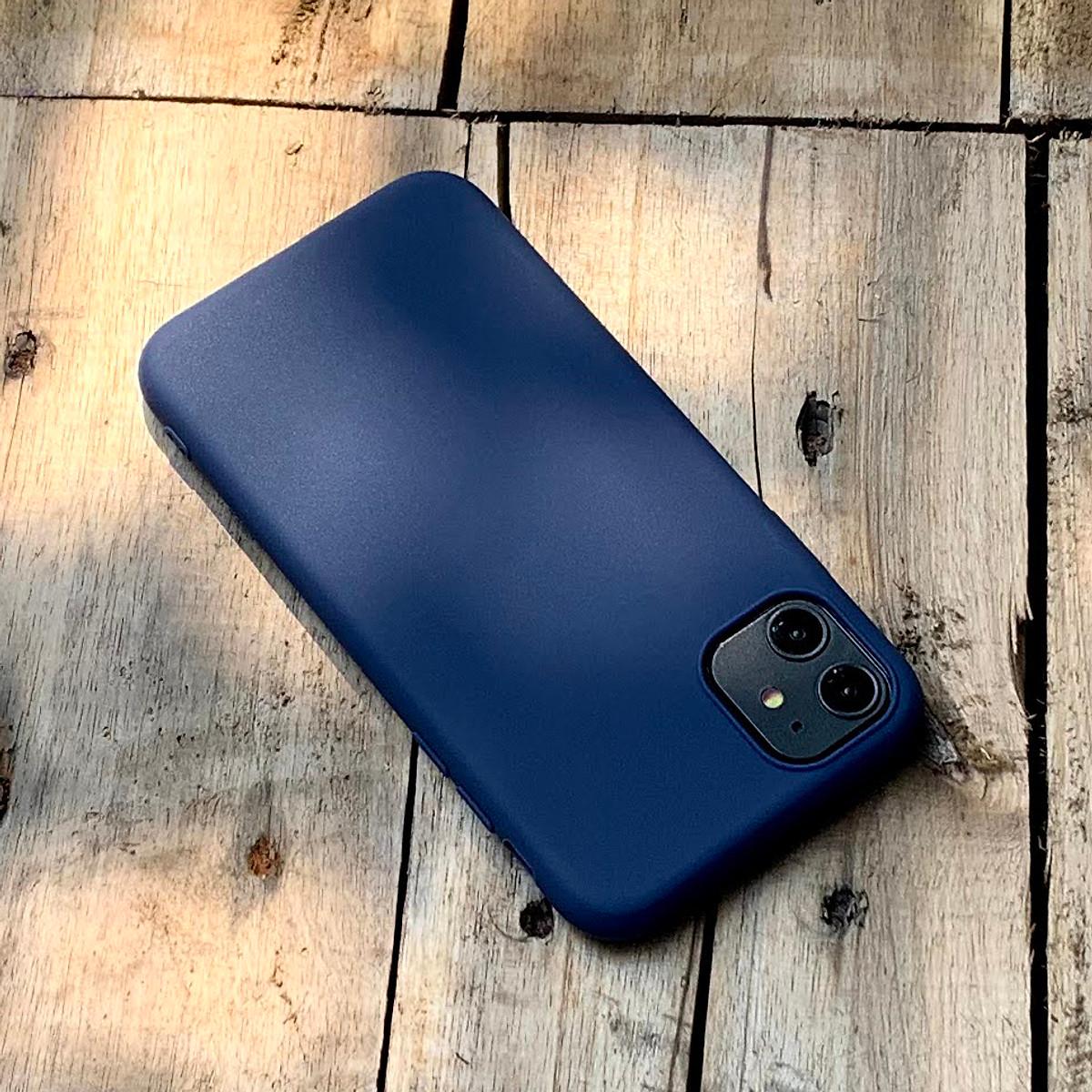 Ốp lưng dẻo mỏng màu xanh dương dành cho iPhone 11