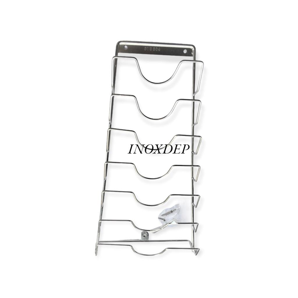 Máng nắp nồi xoong vung inox 304 láp inox dày 7 tầng 9 tầng chống rỉ sét kèm ốc vít