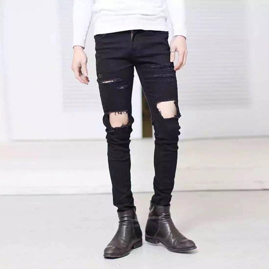 Quần jean rách bụi Nam
