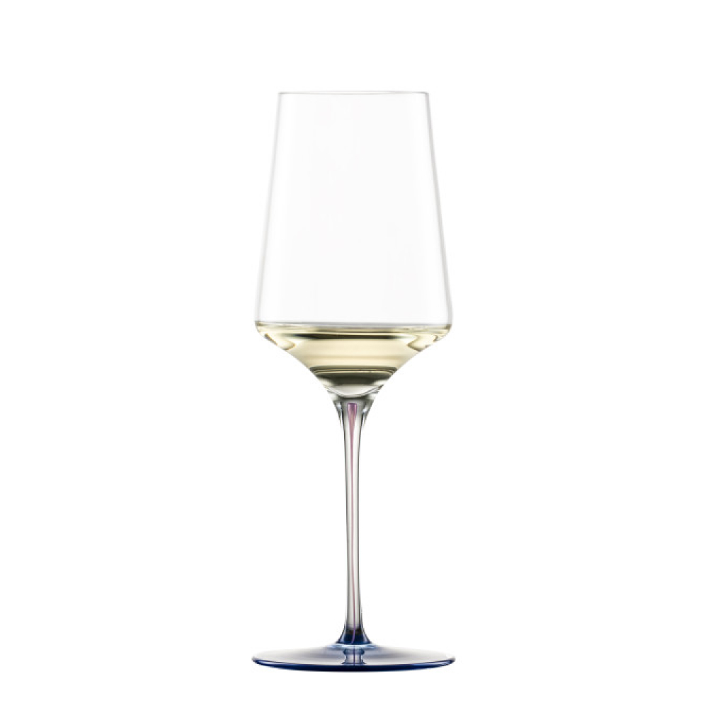 Ly Rượu Vang Trắng Pha Lê Zwiesel Ink 123418 22.9cm 407ml Chân Đế Màu Xanh Dương Midnight hàng chính hãng