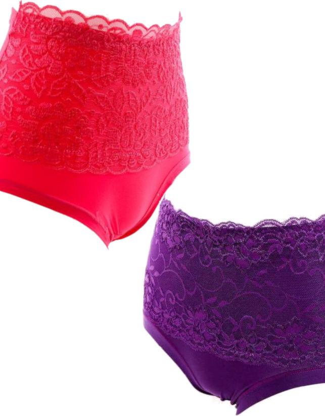 Bộ 2 Quần Lót Nữ Gen Bụng Tạo Dáng Gợi Cảm Chất Cotton pha ren
