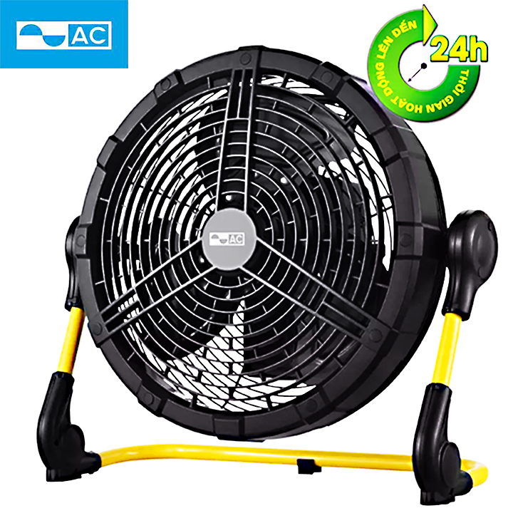 Quạt sạc AC ARF02D123DB , cánh 12 inch - Đen - Hàng Chính Hãng