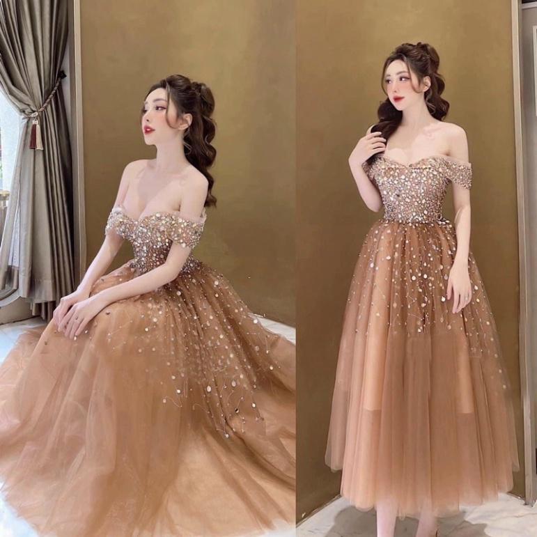 Đầm xoè công chúa lưới kết kim sa treo tròn ivy fashion - size S/M/L - MS216Y đi biển dự tiệc dạo phố bigsize gợi cảm se