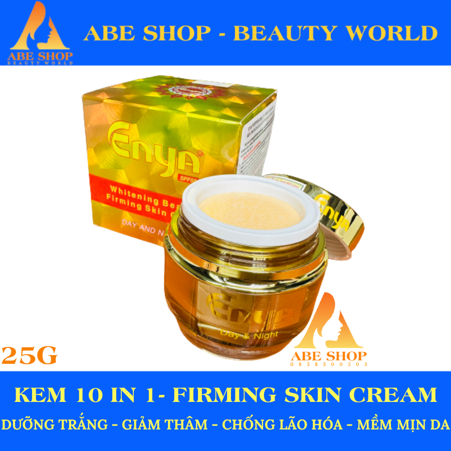 Kem Enya Whitening Beauty Firming Skin Cream - Siêu Trắng - Tái Tạo - Dưỡng Da Chuyên Sâu 10 in 1