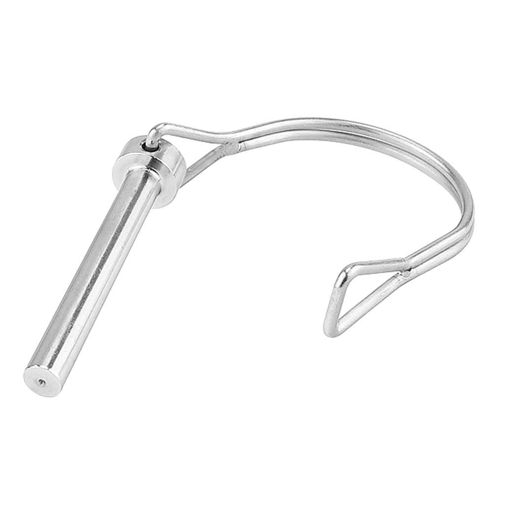 2-4pack 6.3x50mm 316 Stainless Steel Round Arch Locking Lock Pin for Marine
