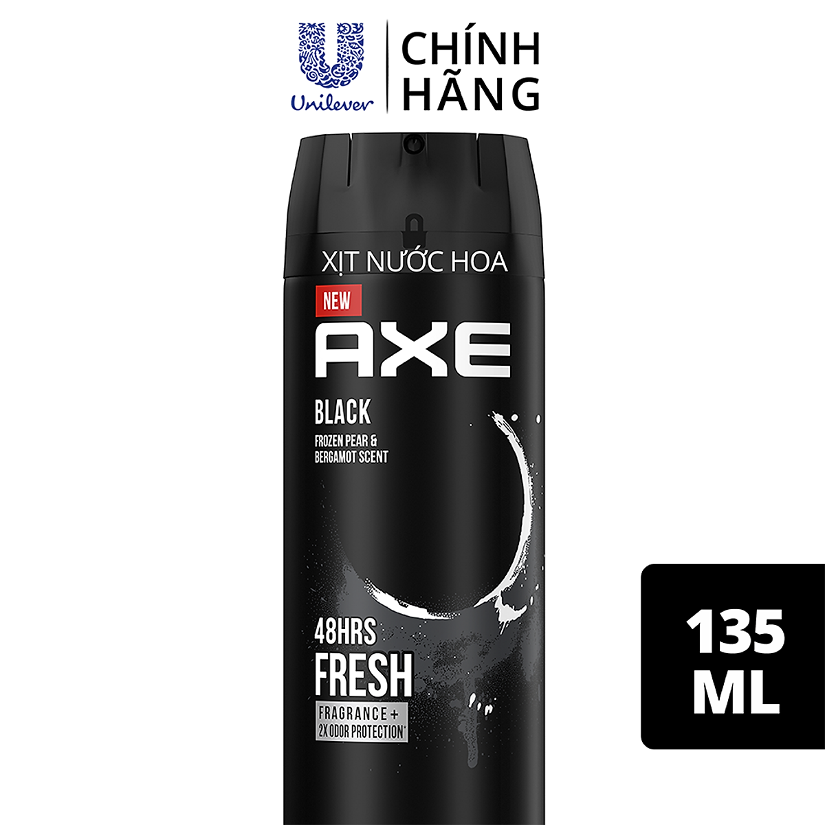 Xịt nước hoa toàn thân dành cho nam AXE Black (135ml)