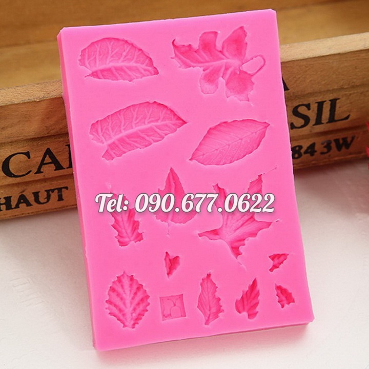 Khuôn silicone làm rau câu 13 chiếc lá - Mã số 1058