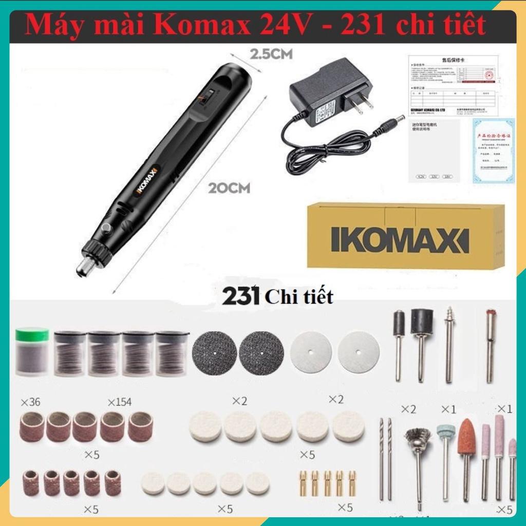 Máy mài máy điêu khắc cầm tay 2in1 KOMAX️ 24V 231 chi tiết ️ FREESHIP ️