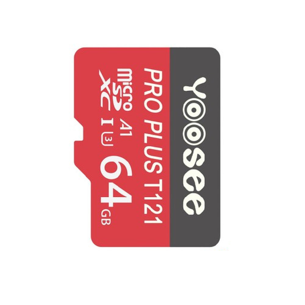 Thẻ nhớ microSDHC Yoosee Pro Plus 64GB A1 U3 4K R95MB/s W45MB/s (Đỏ) - chuyên camera và điện thoại - Hàng nhập khẩu