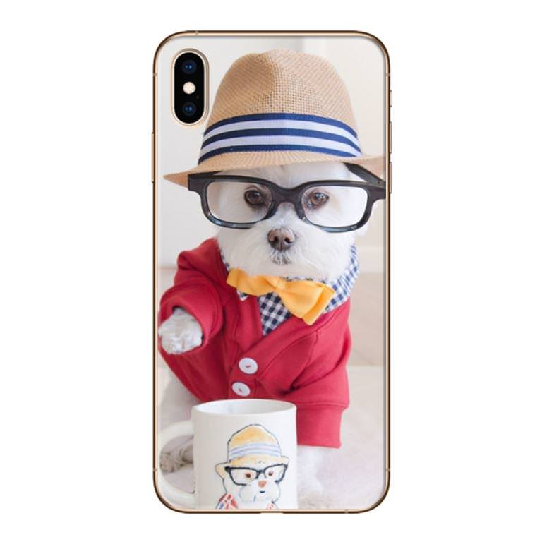 Ốp lưng dành cho iPhone X/XS/XS MAX - Cún Áo Đỏ