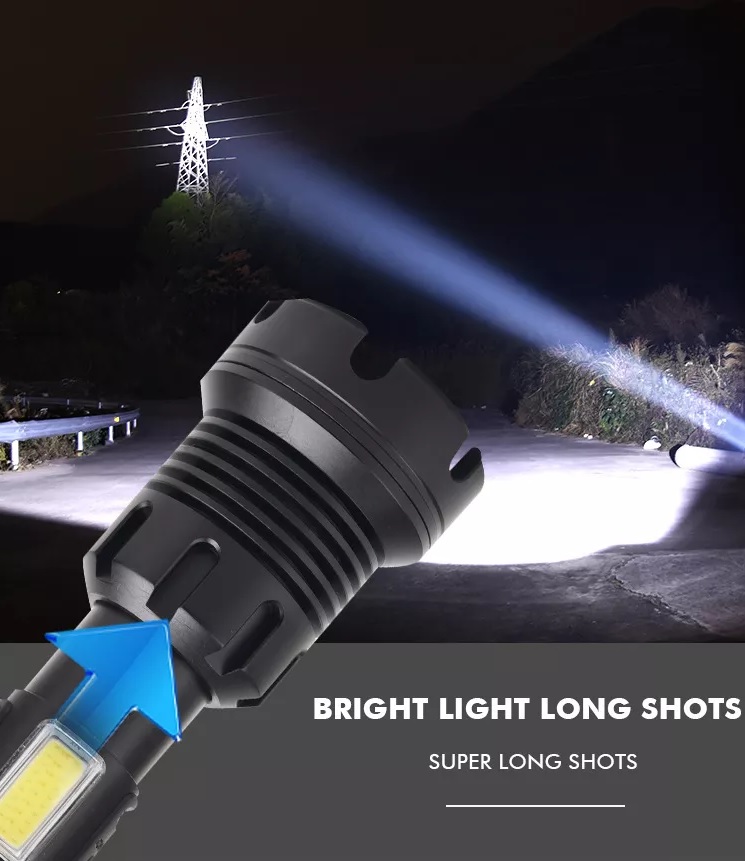 Đèn pin sạc cầm tay siêu sáng Terino T74 - Hàng Chính Hãng