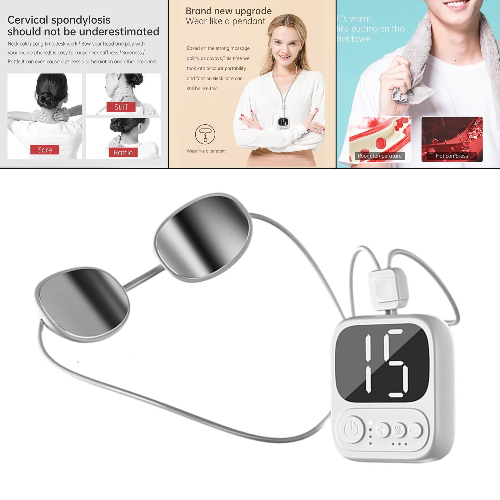 Cordless Neck Massager 4 Modes and 15 Levels for Home Women Men Athletes