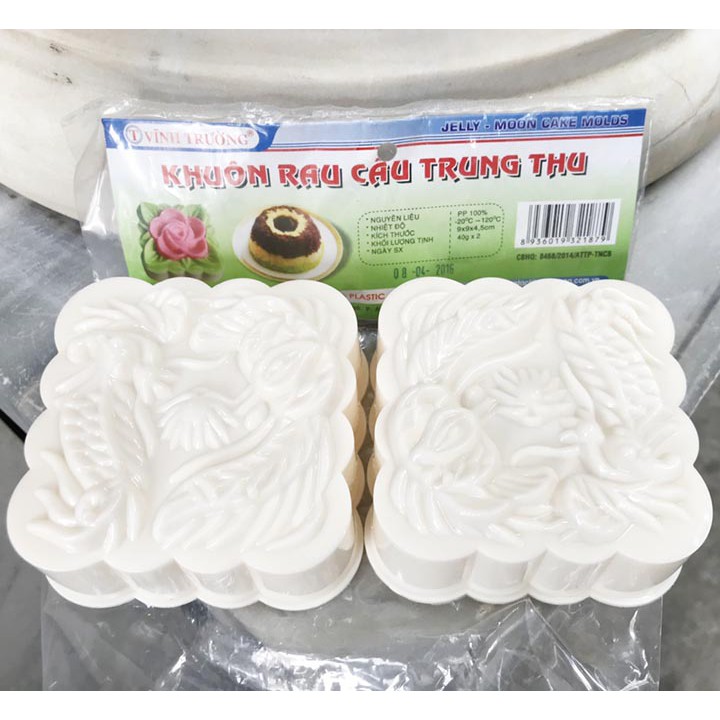 Set 2 Khuôn Trung Thu, Đổ Rau Câu , Cơm Xôi Cao Cấp