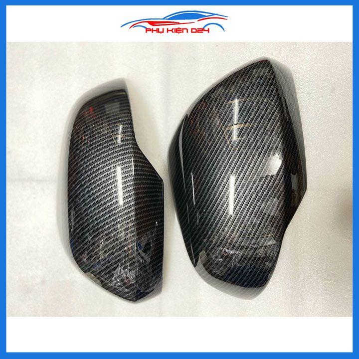 Ốp gương chiếu hậu Pajero Sport 2019-2020-2021 vân Cacbon bảo vệ chống trầy trang trí làm đẹp xe