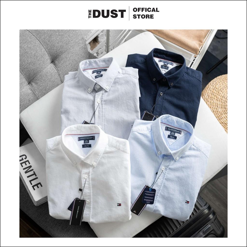 Áo sơ mi nam ngắn tay basic TMY công sở - form Slim fit - Chất vải oxford cao cấp thấm hút mồ hôi - THE DUST