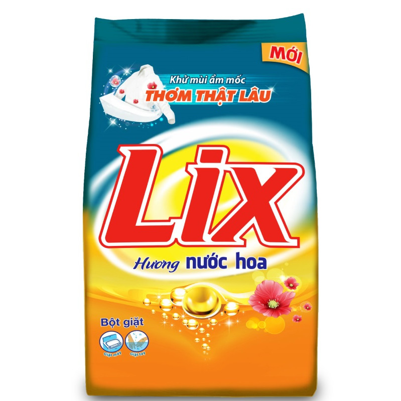 Bột Giặt LIX Đậm Đặc Hương Nước Hoa 5.5Kg PD001 - Khử Ẩm Mốc, Thơm Thật Lâu