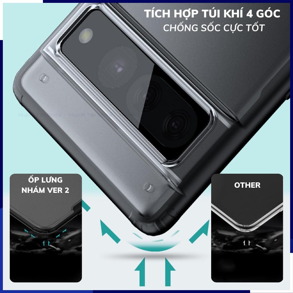 Ốp lưng pixel 7 chống sốc bảo vệ camera chống vân tay nhám viền màu ver 2 phụ kiện điện thoại huỳnh tân store