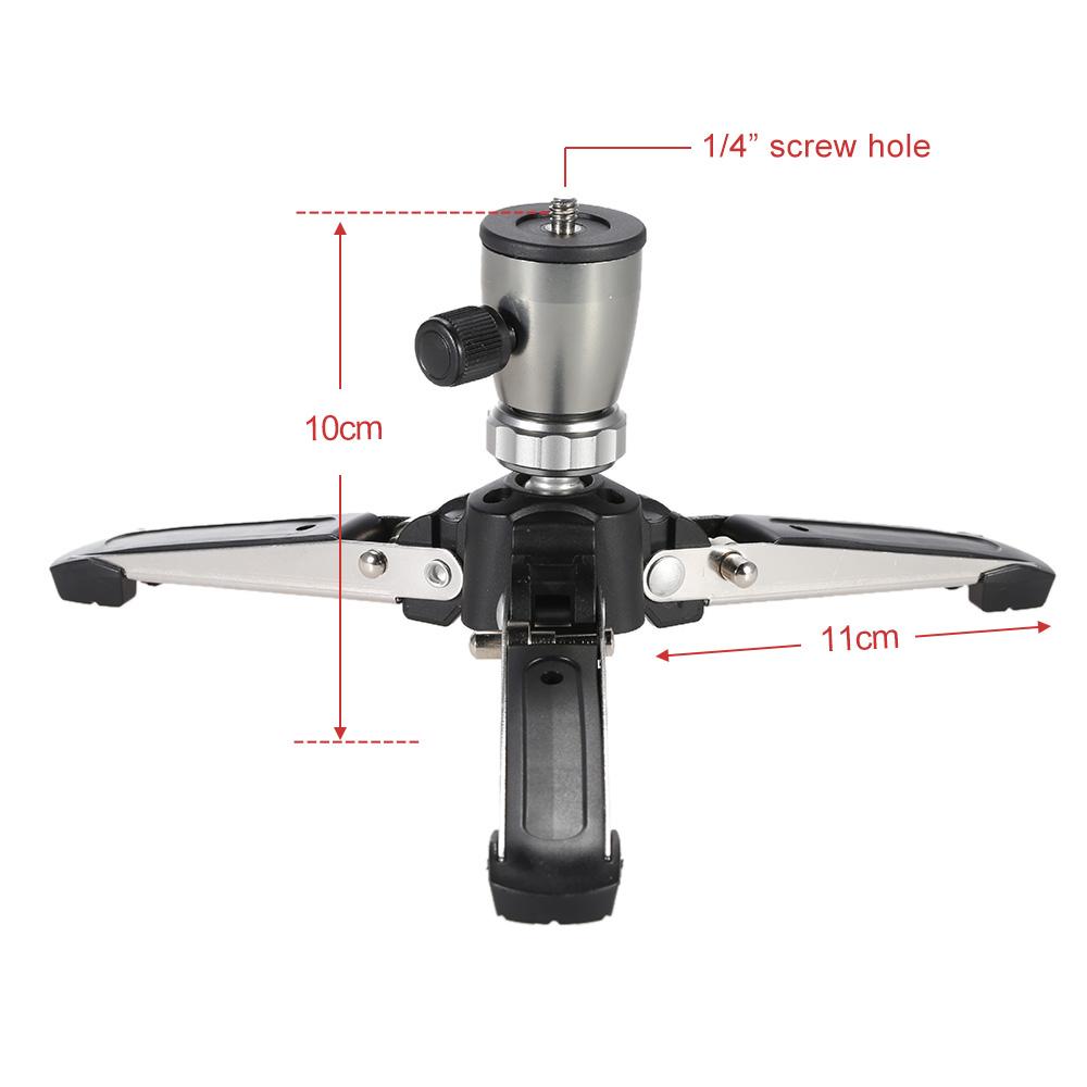 Portable 1/4" Screw 3 Legs 3 Feet Tripod Monopod Unipod Base Stand Holder Support for DSLR Camera