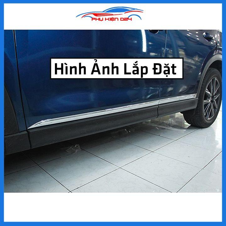 Bộ ốp nẹp sườn CX5, CX-5 2018-2019-2020-2021-2022 mạ crom trang trí làm đẹp xe