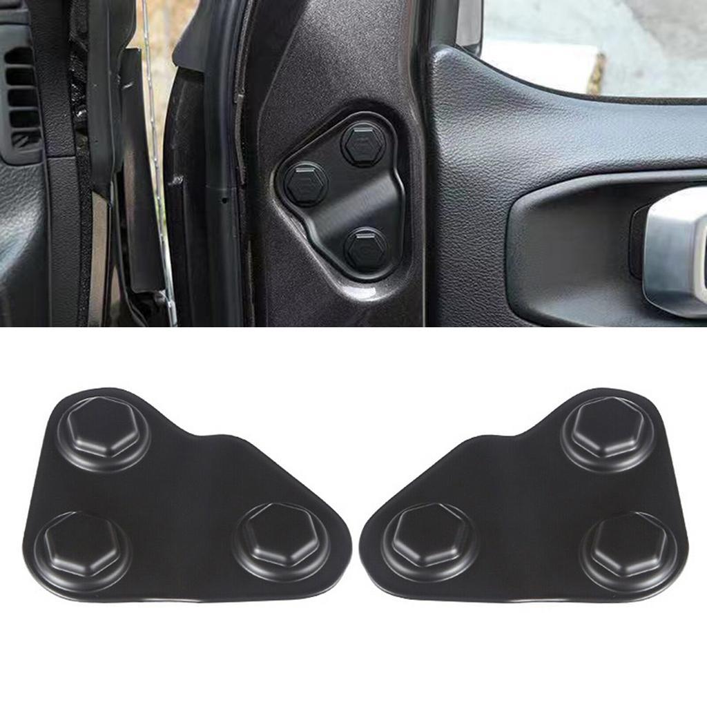 2xCar Door Lock Screw Protector Cover Caps For Jeep Wrangler JL 2018-2020