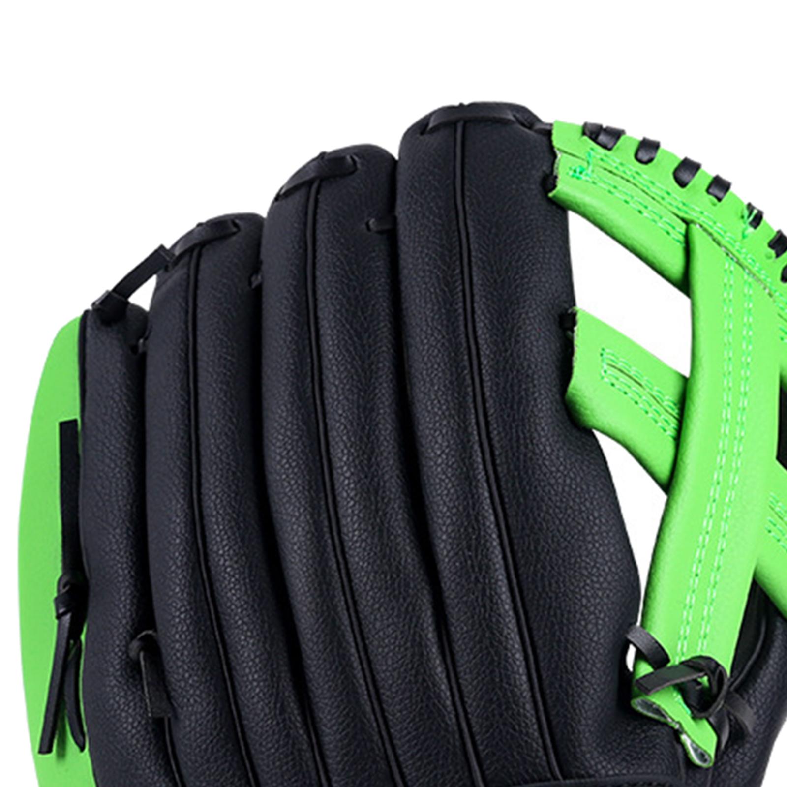 Adjustable Baseball Gloves with Soft Leather Thickening Pitcher Softball Gloves for Child Teens Adult Left Hand Throw, Left Hand Glove