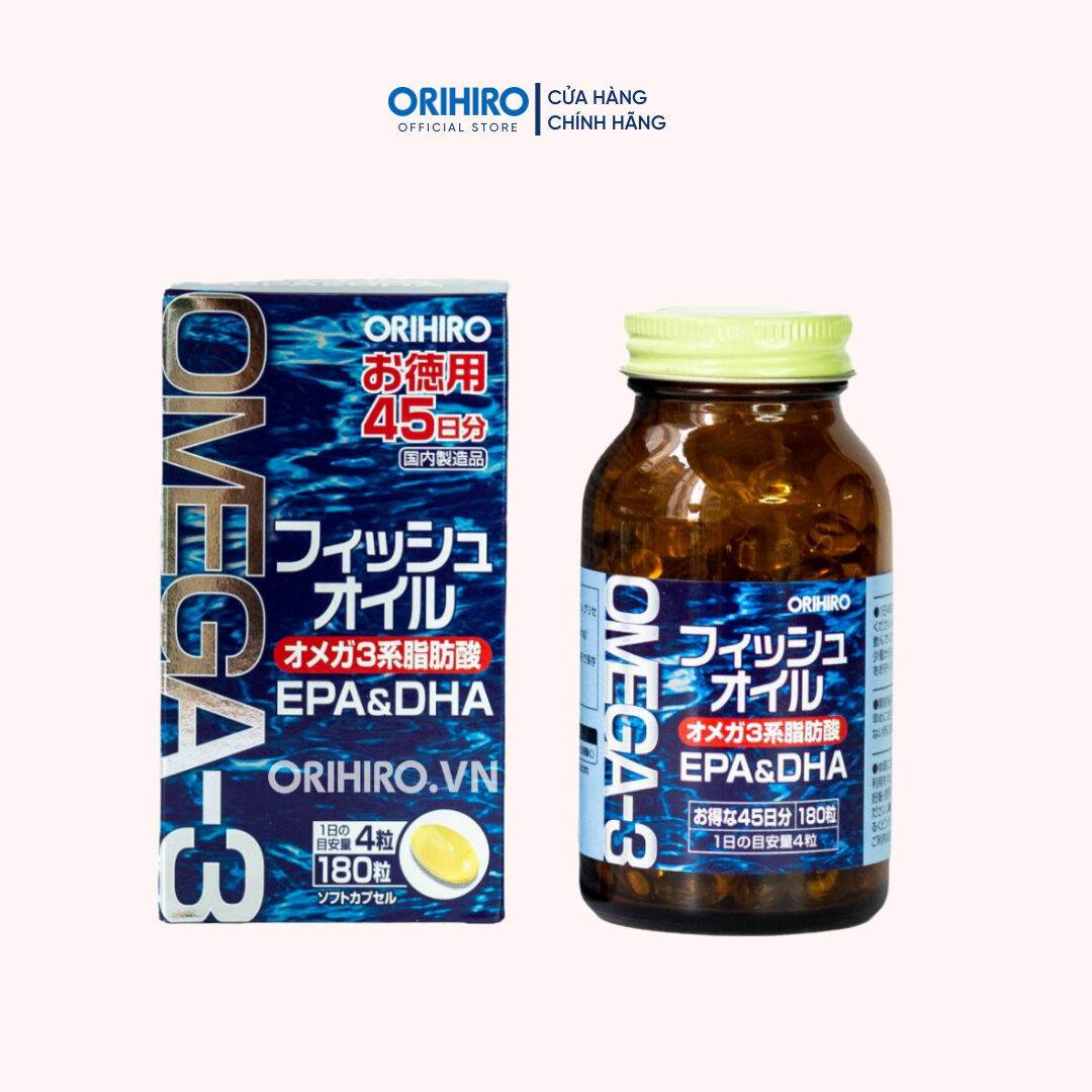 Viên uống dầu cá Orihiro 180 viên