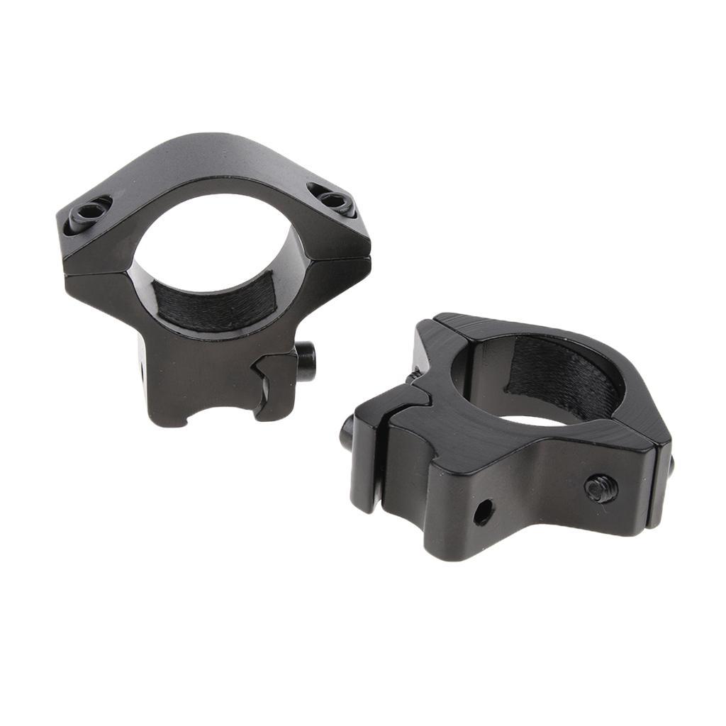 25.4mm 1'' Scope Mount Rings Fits for 11mm Dovetail Rail Low Profile W-DZ02