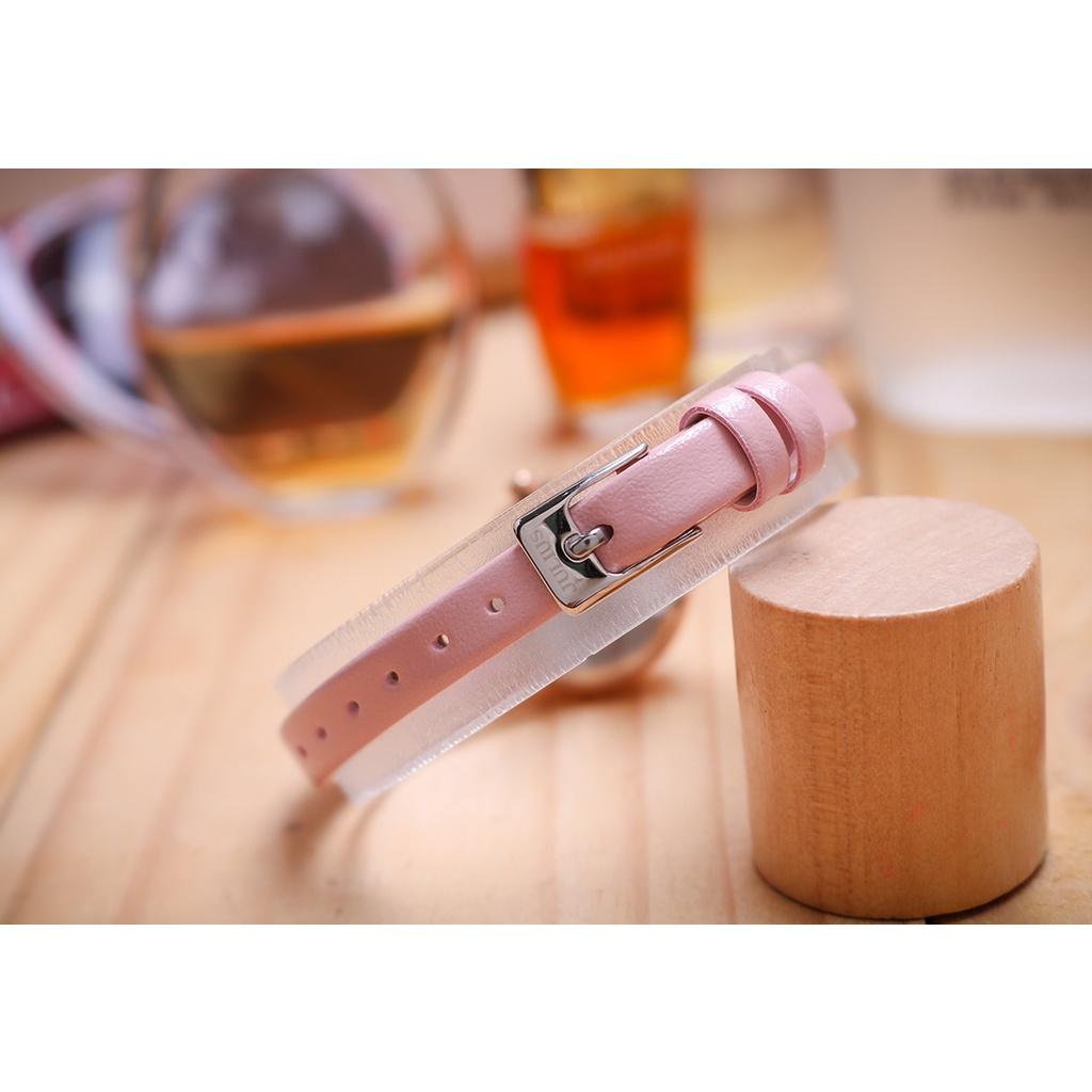 Đồng hồ nữ dây da Julius Ja-979 Màu Hồng nhỏ xinh