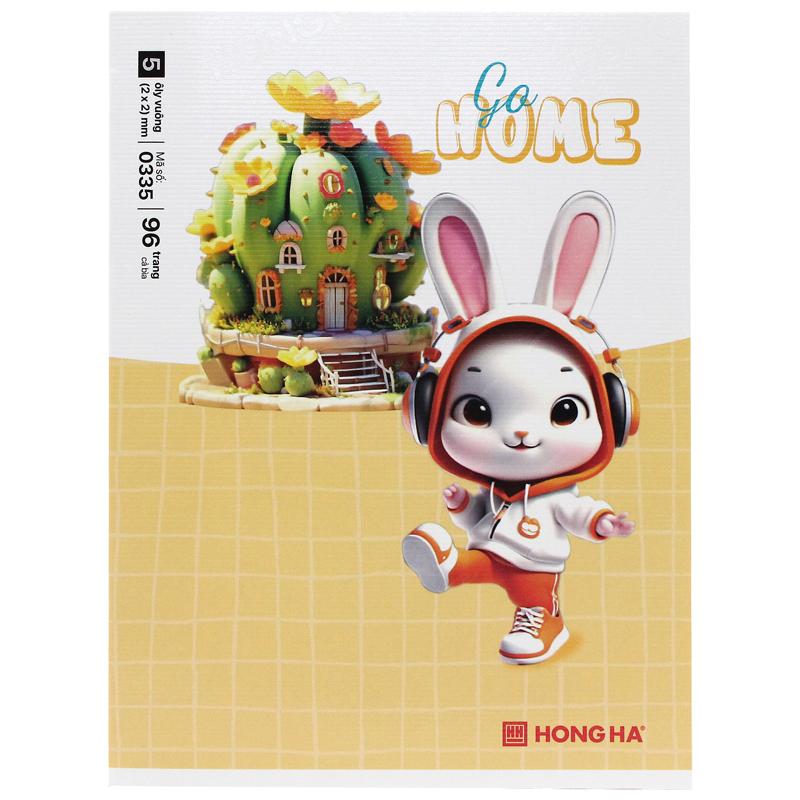 Tập Học Sinh Class Go Home - 5 Ô Ly Vuông - 96 Trang 80gsm - Hồng Hà 0335 (Mẫu Bìa Giao Ngẫu Nhiên)