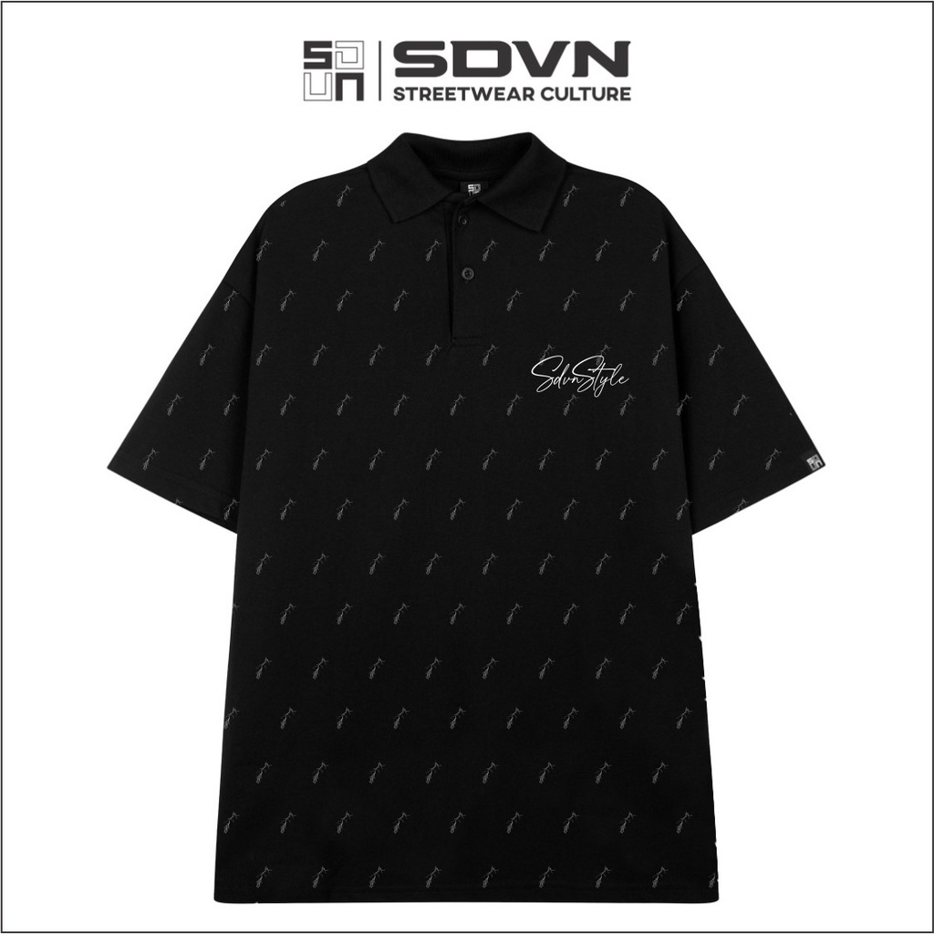 Áo Thun POLO Unisex Form Rộng - Brand Chính Hãng SDVN - LIGHT.NING