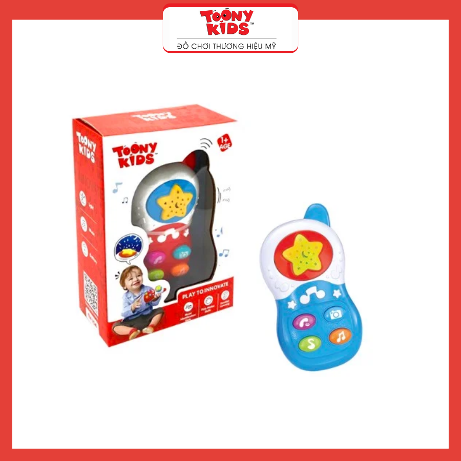 Đồ Chơi Điện Thoại Âm Nhạc TOONYKIDS - Đồ Chơi Thông Minh Cho Bé - Magical Mobile TN154
