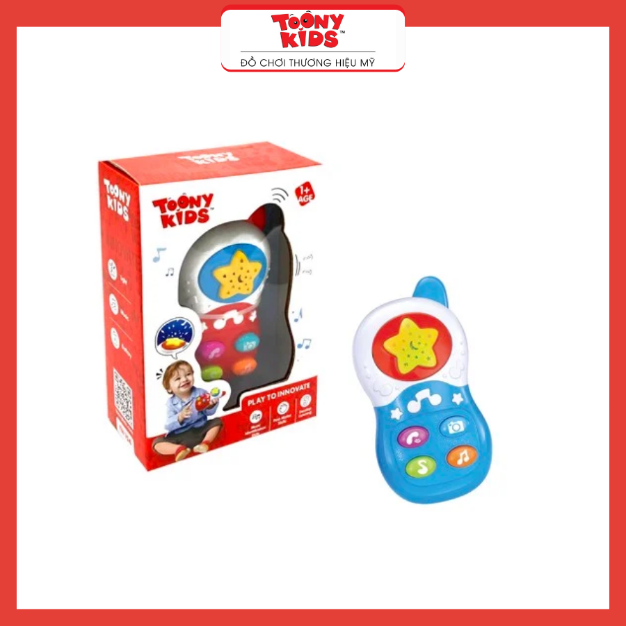 Đồ Chơi Điện Thoại Âm Nhạc TOONYKIDS - Đồ Chơi Thông Minh Cho Bé - Magical Mobile TN154