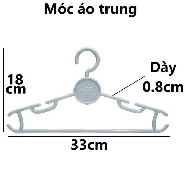 SET 10 Móc Áo Trung Hokori 2819 Đa Năng Cao Cấp - Giao màu ngẫu nhiên